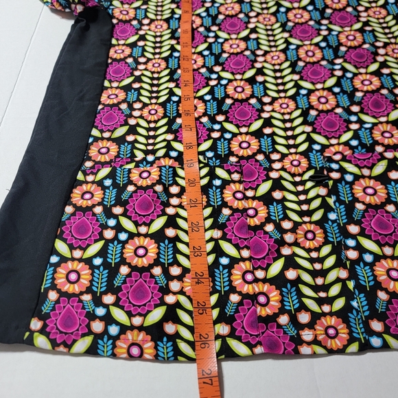 💚 Divine‎ Scrubs JDM Uniform Womens Short Sleeve Medical Scrub Top Size Small - Picture 5 of 6